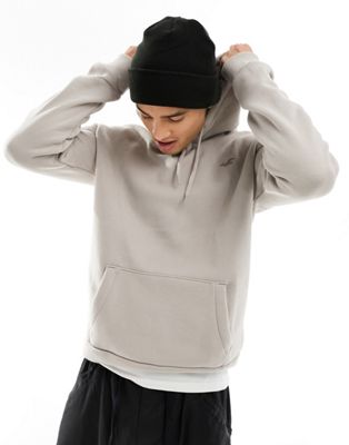 Hollister icon logo hoodie in beige - ASOS Price Checker