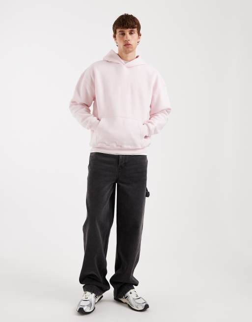 Hollister - Sweat à capuche coupe carrée avec poche à l'avant - Rose délavé, 2 de 5
