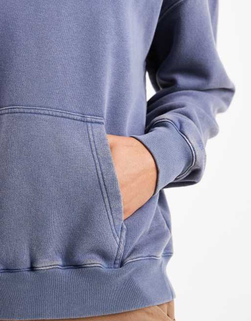 Hollister - Sweat à capuche coupe carrée avec poche - Bleu, 5 de 5
