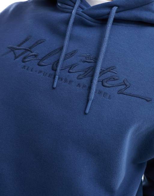 Sweat à capuche avec logo brodé hollister online