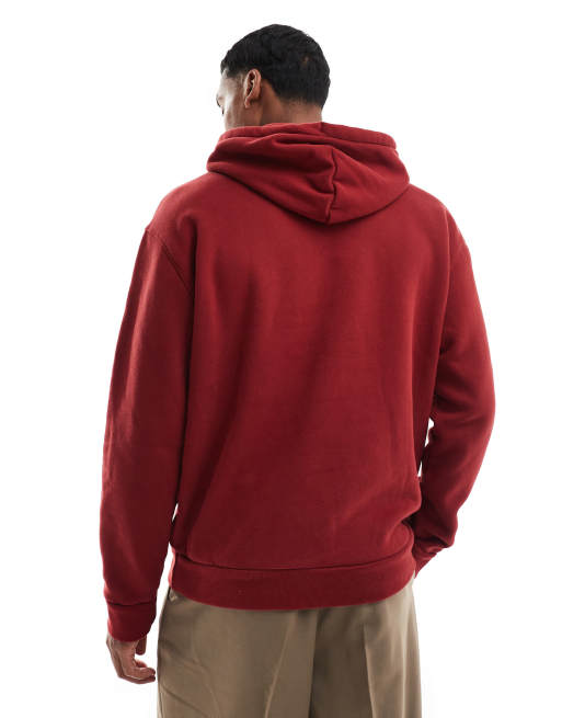 Hollister - Sweat à capuche décontracté avec logo - Rouge, 4 de 4