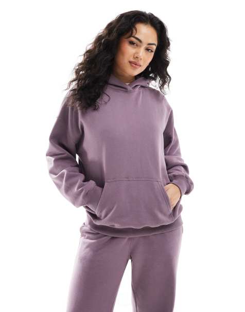 Hollister - Sweat à capuche d'ensemble à logo - Violet - view 1