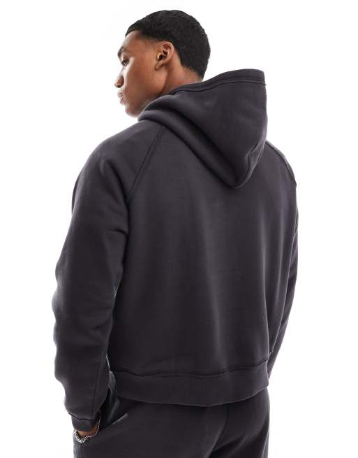 Hollister Sweat a capuche d ensemble coupe carree a logo Noir ASOS
