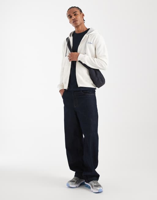 Hollister - Sweat à capuche zippé à logo graphique au dos - Blanc , 2 de 5