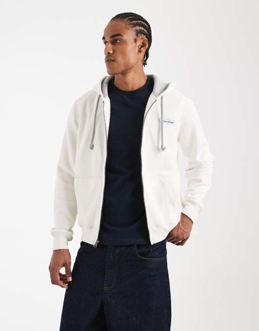 Hollister - Sweat à capuche zippé à logo graphique au dos - Blanc , 3 de 5