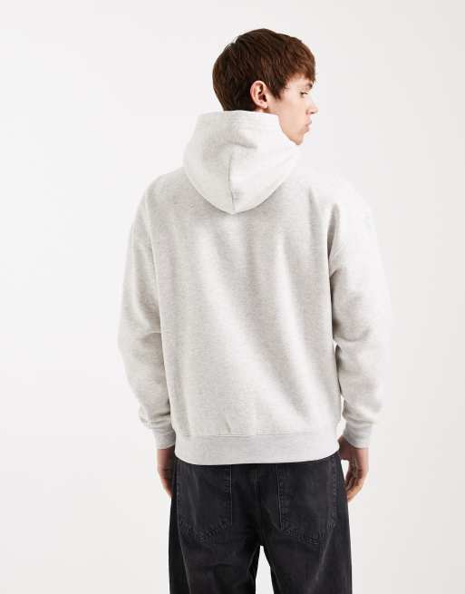 Hollister - Sweat à capuche zippé coupe carrée avec ornements - Blanc, 3 de 5