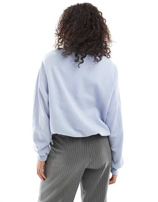 Hollister - Sweat à col zippé et logo - Bleu, 4 de 4