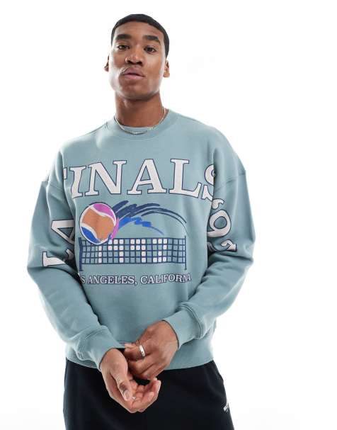 Hollister - Sweat à col zippé et passepoil contrastant - Bleu - view 1