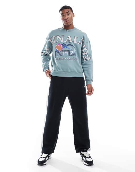 Hollister - Sweat à col zippé et passepoil contrastant - Bleu, 2 de 4