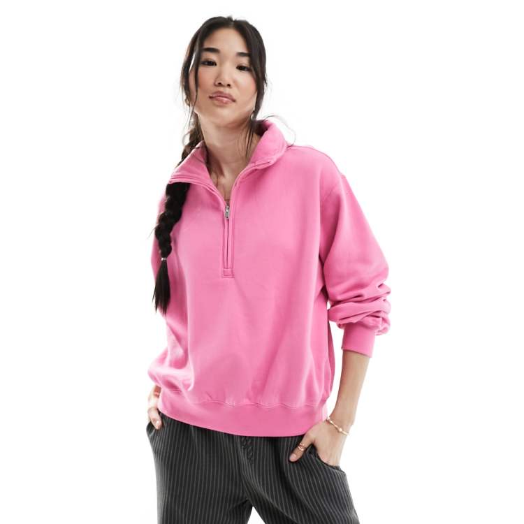 Hollister Sweat a col zippe Rose ASOS