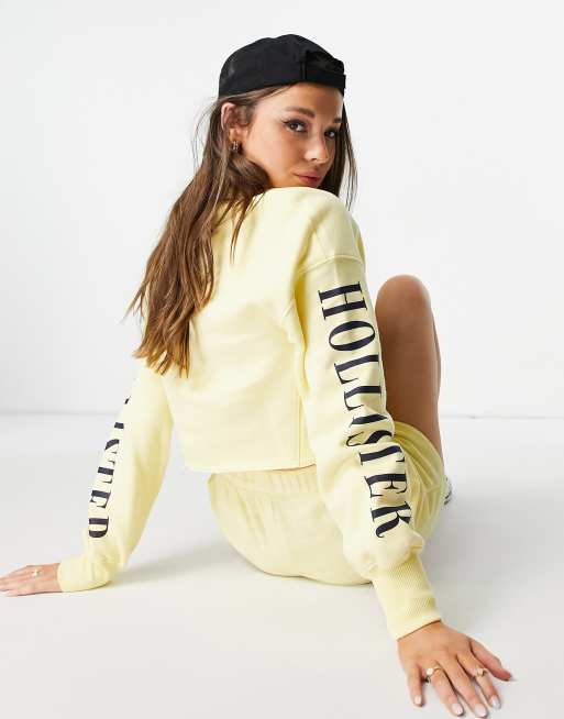 Sweat hollister jaune 2025