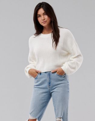 Hollister White Sweater Size M - $10 (77% Off Retail) - From Kathryn