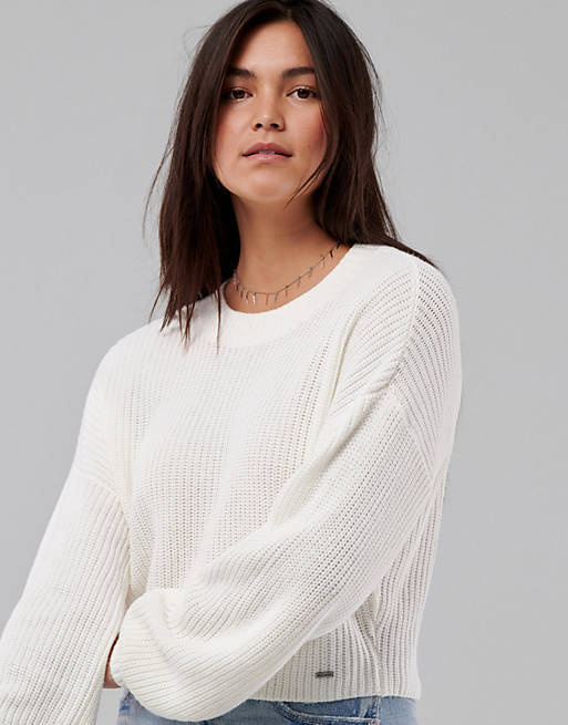 Hollister sweater in white