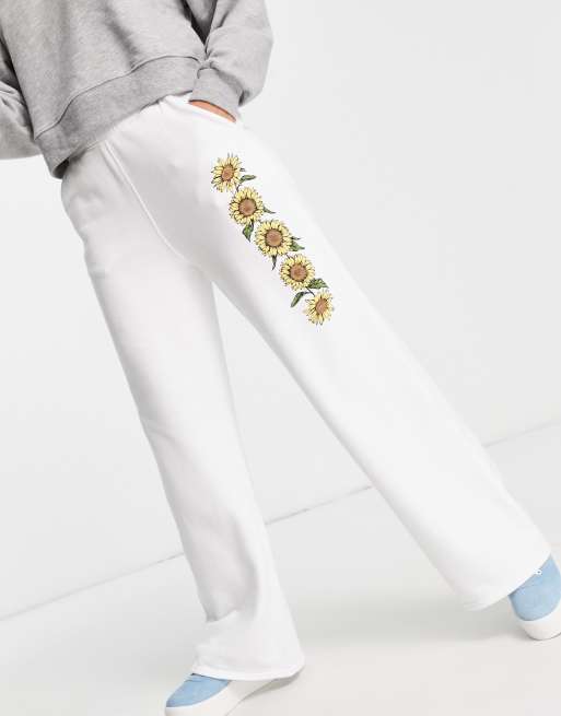 hollister sweatpants white