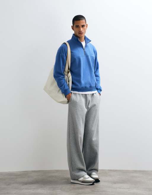 Hollister Sweatshirt mit 1/4-Reißverschluss in Retroblau, 2 von 5