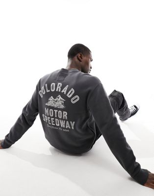 Hollister sweatshirt with Colorado back print in black