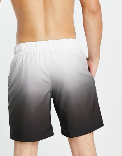Hollister Vanish Shorts With Small Logo In Black And White Ombre Print Bolivia Embajadashops
