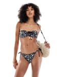[Hollister] Hollister swimwear tie side bikini bottoms in black (part of a set) XS BLACK