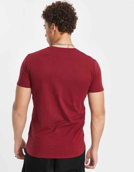 Maroon store hollister shirt