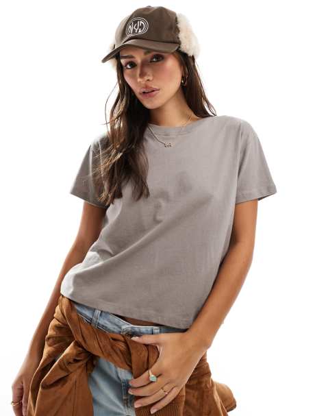 Hollister - T-shirt à manches courtes - Marron clair - view 1