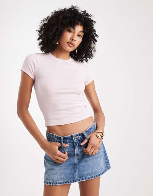 Hollister - T-shirt a maniche corte girocollo lilla
