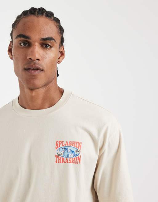 Hollister - T-shirt à motif au dos - Crème, 4 de 5