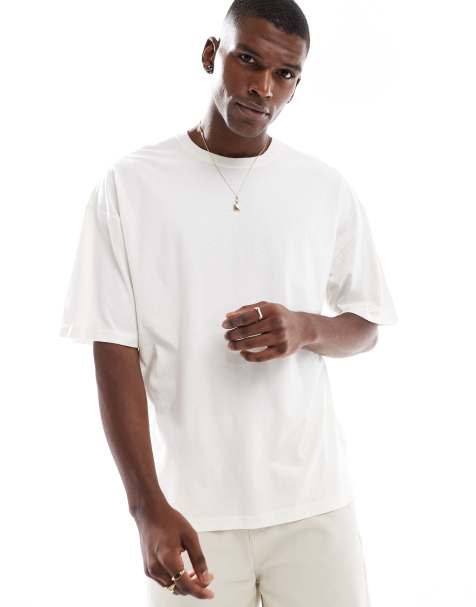 Hollister - T-shirt ampia a maniche corte bianca - view 1