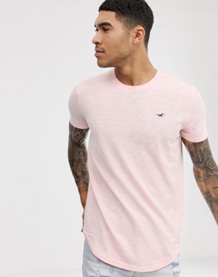 pink hollister t shirt