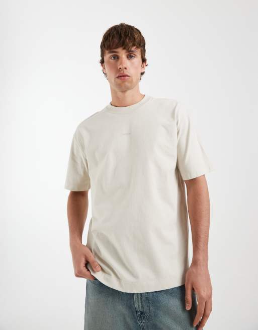 Hollister - T-shirt avec logo sur le devant - Beige, 5 de 5