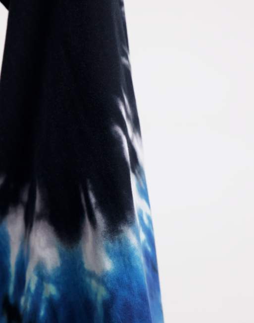 Hollister - T-shirt avec logo sur le devant - Bleu délavé tie-dye, 2 de 4