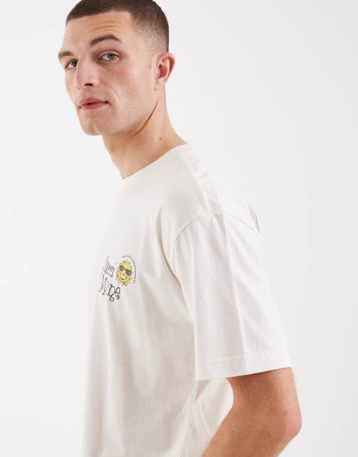 Hollister - T-shirt bianca con grafica su licenza, 5 di 5