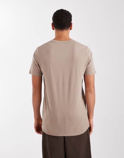 Hollister - T-shirt classique à manches courtes et logo emblématique - Marron clair, 3 de 5