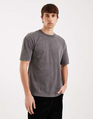 Hollister - T-shirt classique à manches courtes - Gris délavé