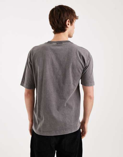 Hollister - T-shirt classique à manches courtes - Gris délavé, 5 de 5