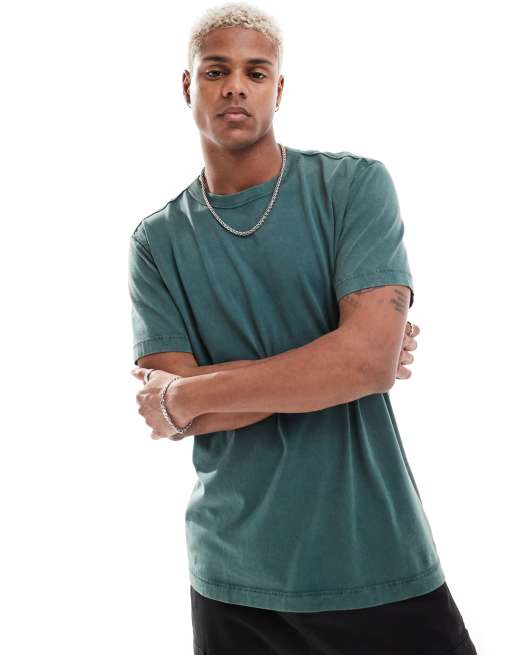 Hollister - T-shirt comoda verde scuro