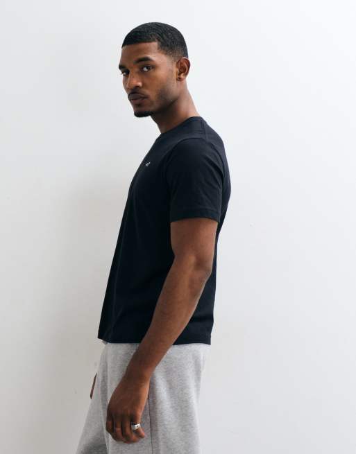 Hollister t-shirt con logo icon nero, 4 di 5