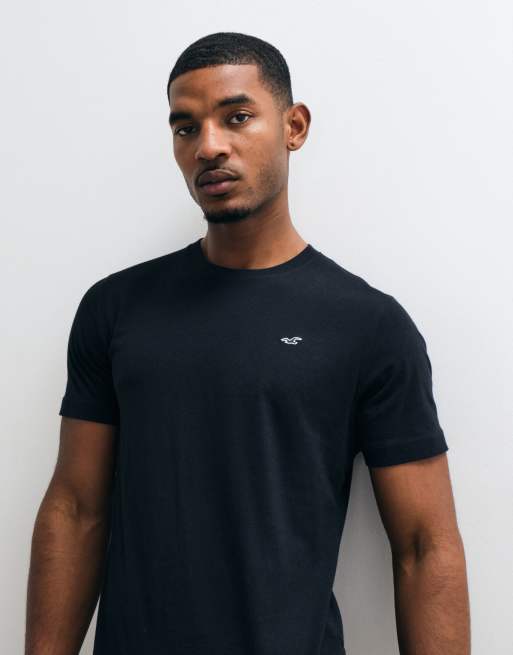 Hollister t-shirt con logo icon nero, 5 di 5