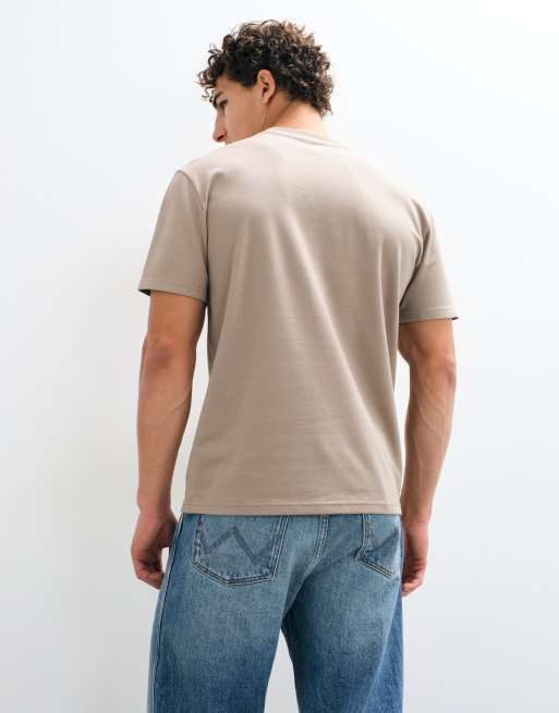Hollister t-shirt coupe relaxed marron clair, 5 de 5