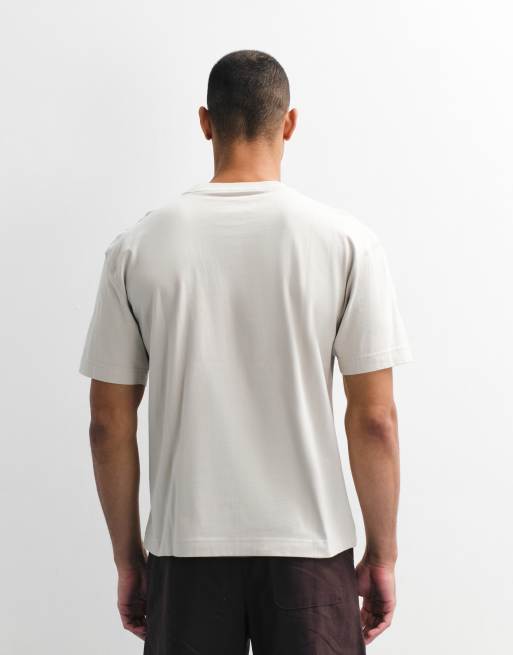 Hollister - T-shirt épais coupe carrée - Beige, 4 de 7