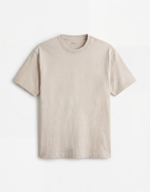 Hollister - T-shirt épais coupe carrée - Beige, 6 de 7