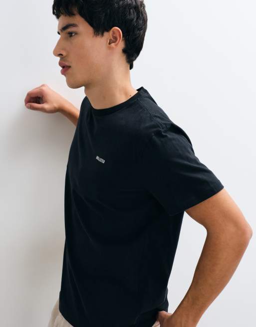 Hollister t-shirt épais coupe décontractée en noir délavé, 2 de 5