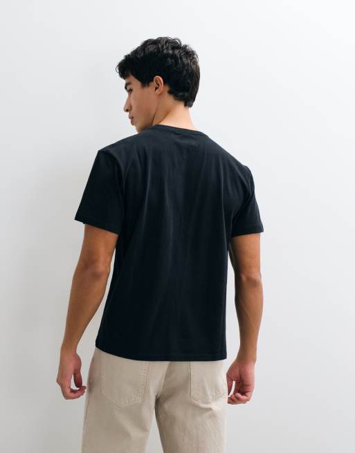 Hollister t-shirt épais coupe décontractée en noir délavé, 5 de 5