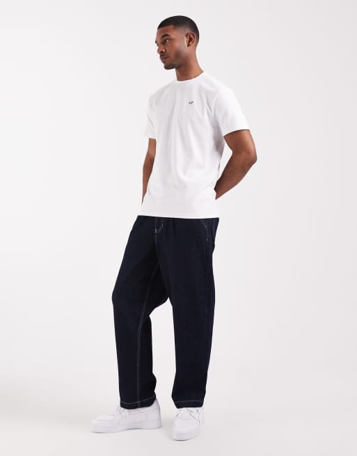 Hollister - T-shirt i hvid med ikonisk logo, 2 af 5
