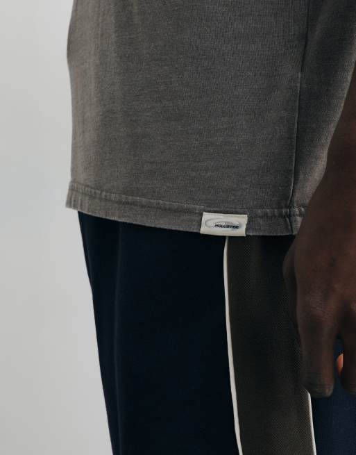 Hollister – T-Shirt in verwaschenem Grau mit Rundhalsausschnitt, 3 von 5