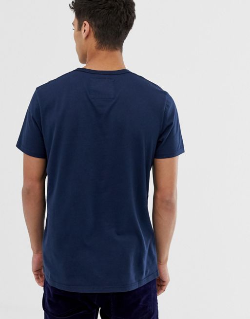 Hollister iconic applique logo t-shirt in navy