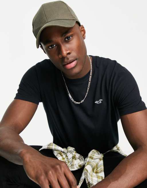 Hollister - T-shirt met logo in zwart