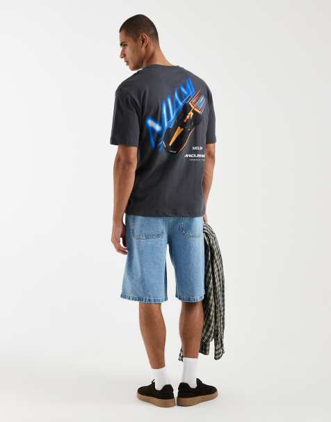 Hollister - T-shirt met Miami Racing-print in zwart - view 1