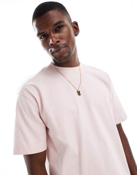 Hollister - T-shirt met rechte pasvorm in paars met wassing - view 1