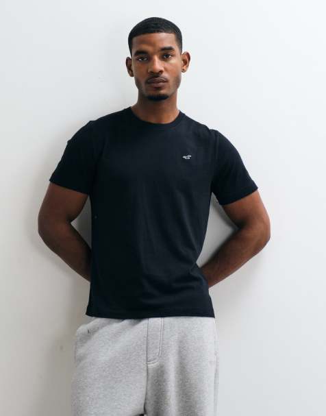 Hollister T-Shirt mit Icon-Logo in Schwarz - view 1