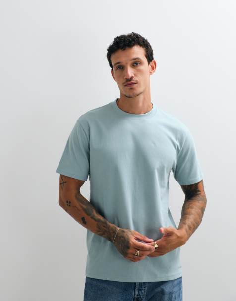 Hollister T-shirt o luźnym kroju w jasnoniebieskim kolorze - view 1